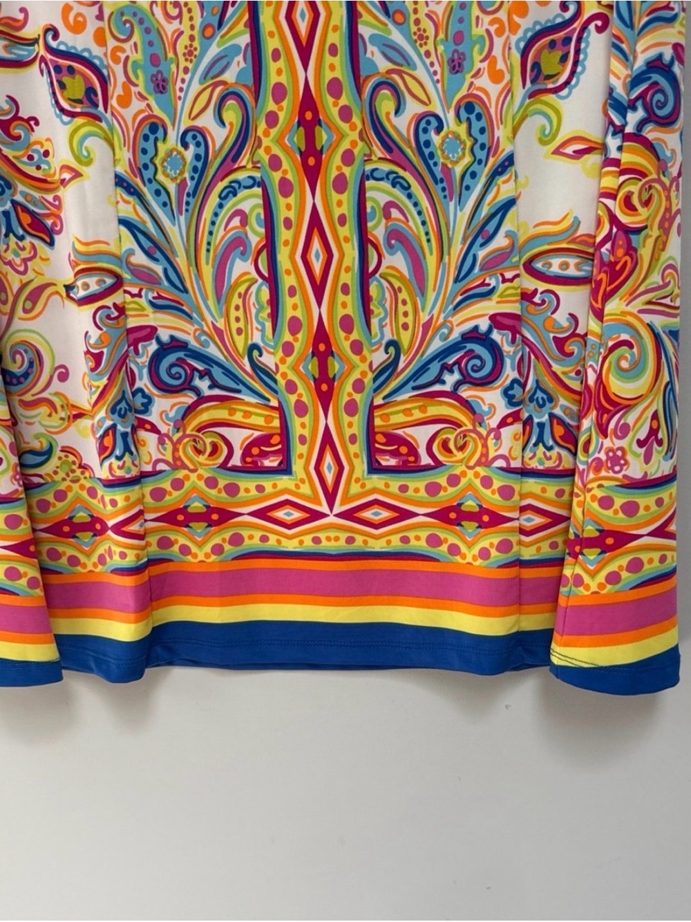 Sleeveless Multicolor Paisley Beach Dress - Picture 4 of 5